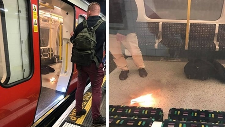Londra metrosunda batarya patladı