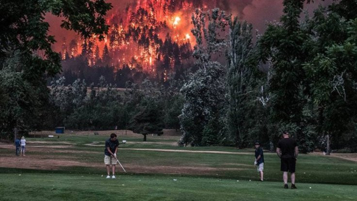 Yangın 'uzakta' golfe devam!