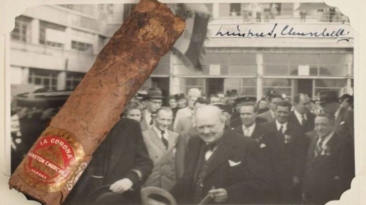 Winston Churchill'in purosunun izmariti 43 bin TL'ye satıldı