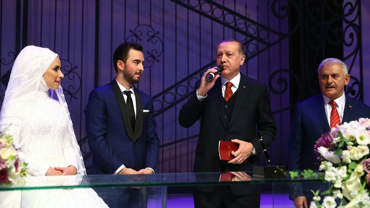 Erdoğan ve Yıldırım, nikah şahidi oldu