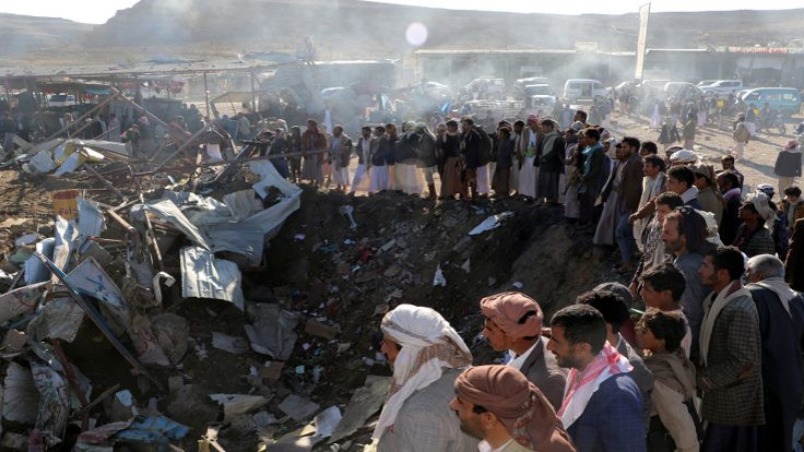 Yemen'e hava saldırısı: 21 kişi öldü
