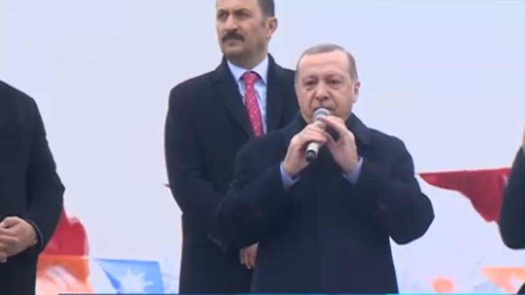 Erdoğan: 780 bin kilometrekareye düşmüşsek de sabrediyoruz
