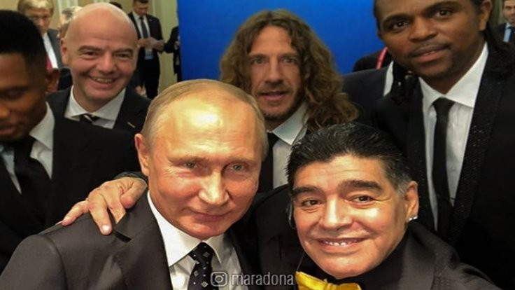 Maradona'dan Putin selfiesi!