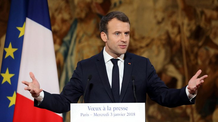 Macron'dan basın özgürlüğü eleştirisi