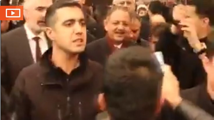 Bakan Özhaseki'ye Diyarbakır'da protesto