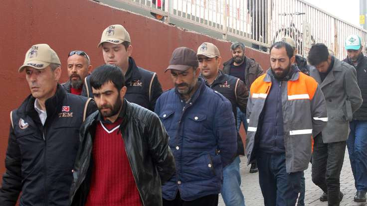 Kayseri'de beş kişi tutuklandı
