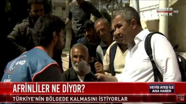 Afrinli 'ÖSO' dedi Habertürk 'YPG' diye çevirdi