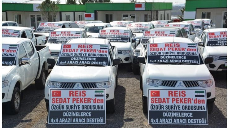 Sedat Peker, ÖSO'ya arazi aracı gönderdi