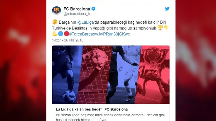 Barcelona'dan Beşiktaş tweet'i - Sayfa 1