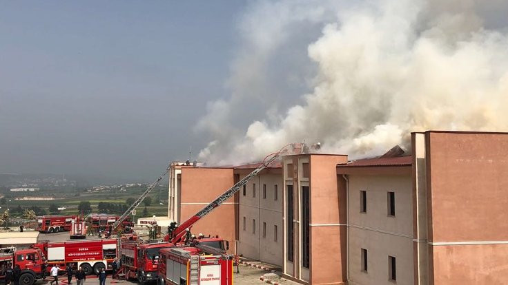 Bursa'da hastanede yangın