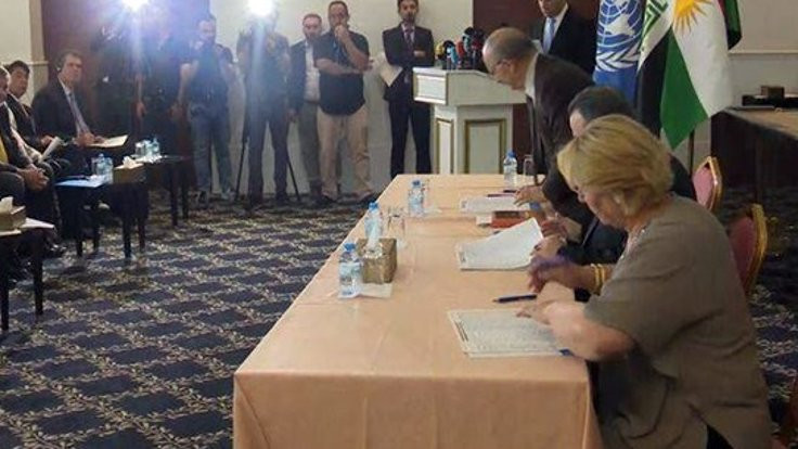 Irak'ta Kürdistan adayları sözleşme imzaladı!