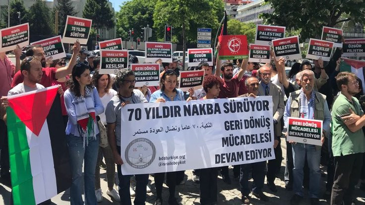 Ankara'da ABD'ye Filistin protestosu