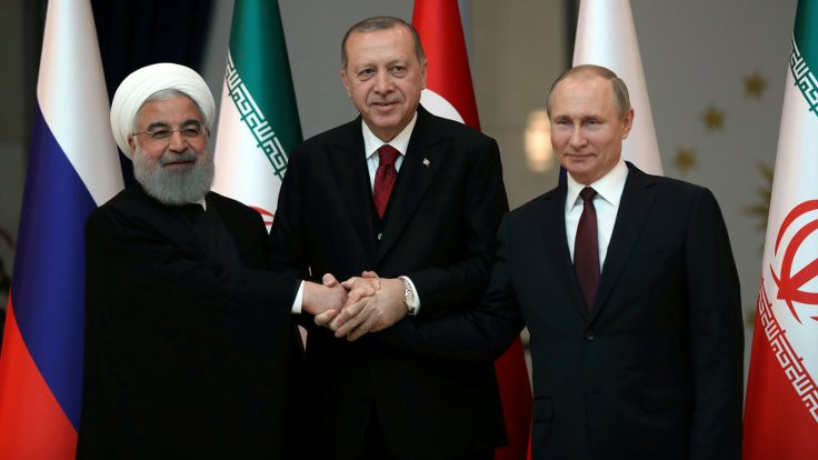 Erdoğan, Ruhani ve Putin'le görüştü