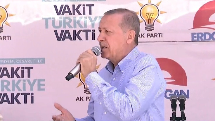 Erdoğan: İstihbaratın bilgisine göre İnce'nin mitingine katılanların hepsi HDP'li