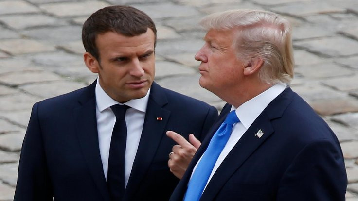 Trump'tan Macron'a: AB'den ayrılsanıza