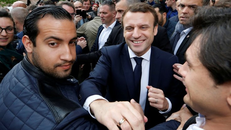Macron'un eylemci döven koruması kovuldu