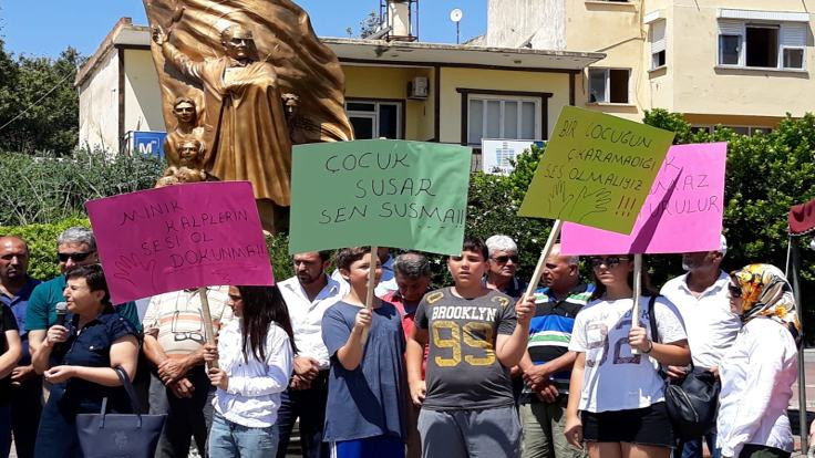 Antalya'da çocuk istismarına tepki