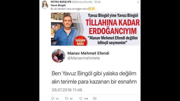 Sosyal medyada 'Manav Mehmet Efendi'den Yavuz Bingöl'e yanıt! - Sayfa 3
