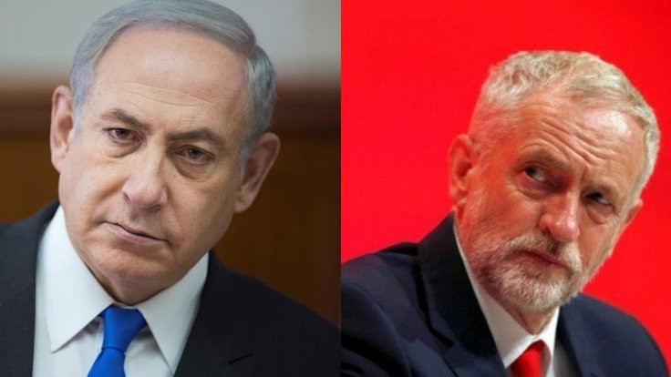 Corbyn ve Netanyahu Twitter'da kavga ediyor!
