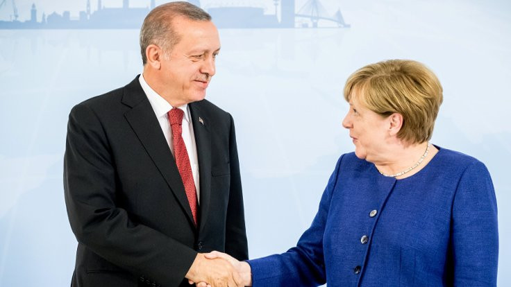 Erdoğan, Angela Merkel'le görüştü