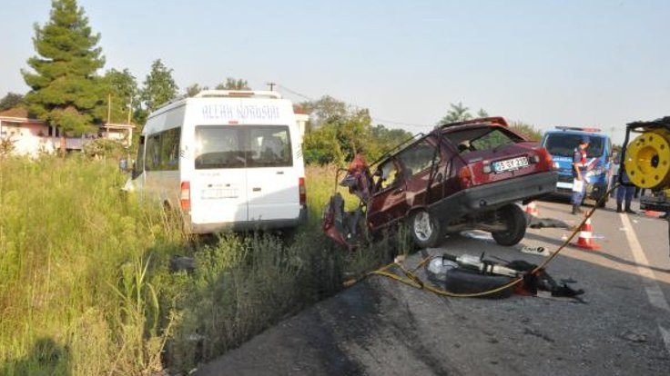 Samsun'da kaza: 2 ölü, 1 yaralı
