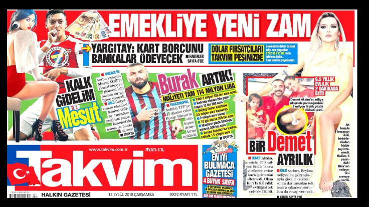 Takvim'in 'emekli ve Fenerbahçe' formülü