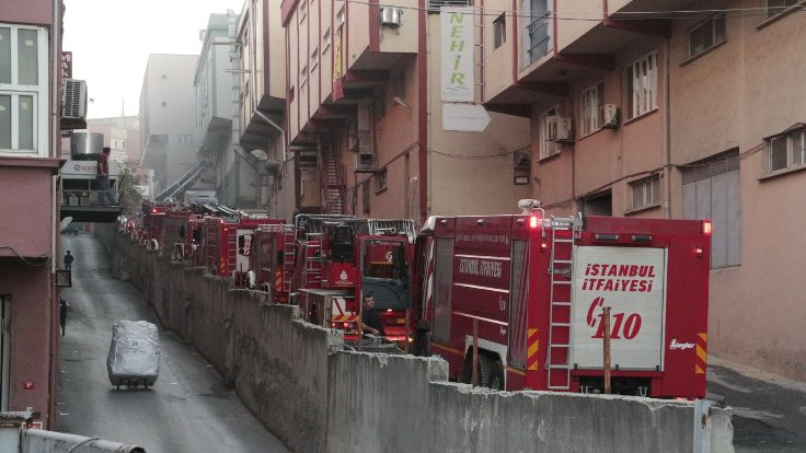 Zeytinburnu'nda fabrika yangını
