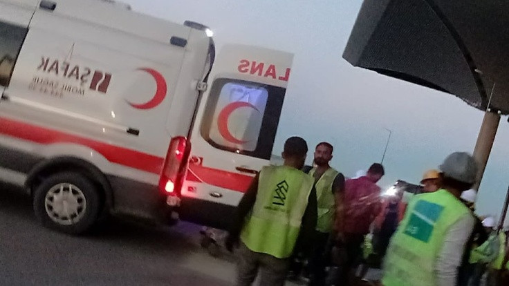 Havalimanı inşaatında 1 işçi yaralandı
