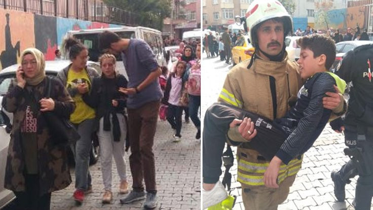İstanbul'da okulda yangın