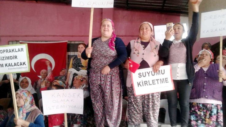 Aydın'da kadınlar ÇED toplantısını bastı: Ağaç yoksa hayat da yok