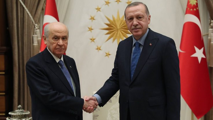 Erdoğan ve Bahçeli'nin görüşmesi sona erdi