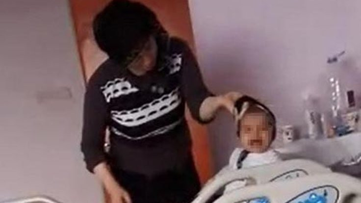 Hasta bebeğini döven anne gözaltına alındı