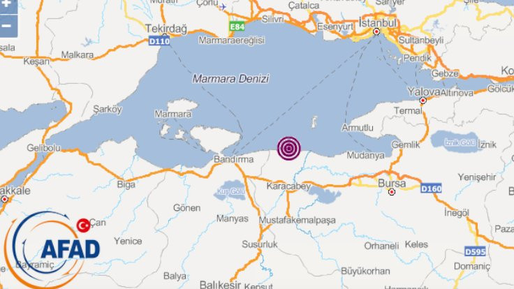 Marmara'da 4.1'lik deprem