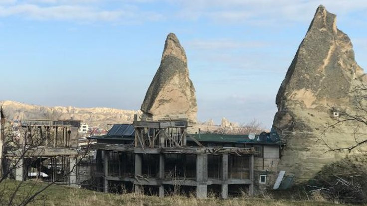 Kültür Bakanlığı: Peribacalarının yanındaki inşaatta yıkım başladı