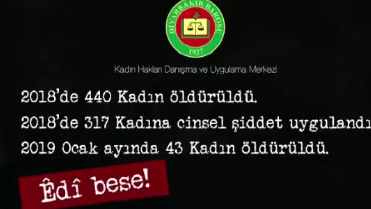 Diyarbakır Barosu'ndan 8 Mart için farkındalık videosu