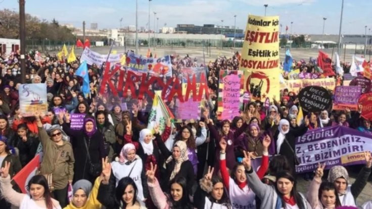 Kadınlar Bakırköy'de 8 Mart'ı kutladı: Taleplerini sıraladı