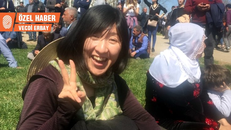 Diyarbakır Newroz’unda bir Japon kadın: Aki Takehara