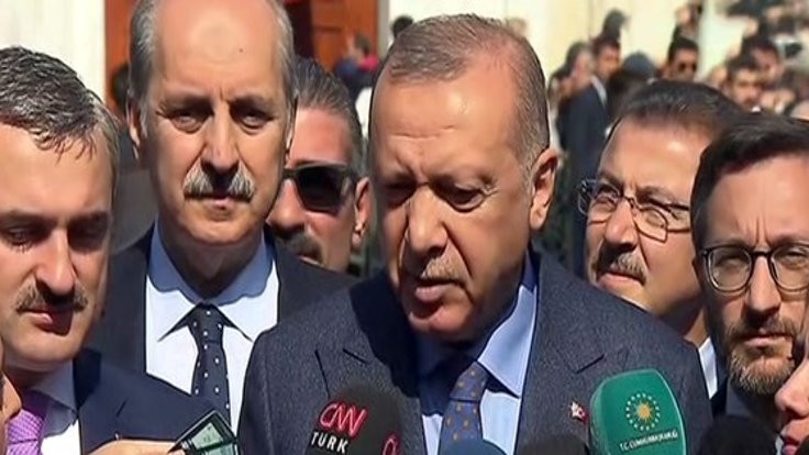 Erdoğan: Seçim bitti, şimdi mahkeme süreci var
