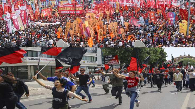 İstanbul'da coşkulu 1 Mayıs kutlaması