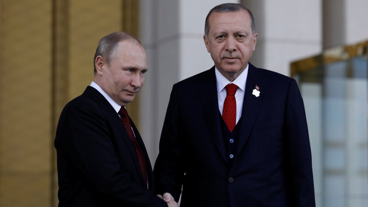 Cumhurbaşkanı Erdoğan, Vladimir Putin'le görüştü