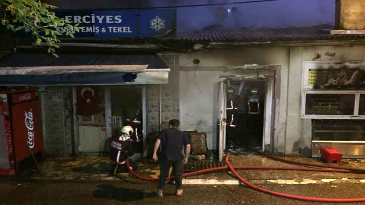 Ankara'da lokantada yangın