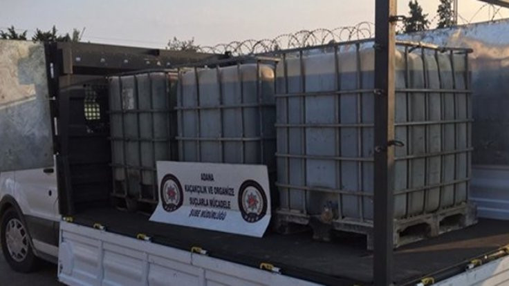 Adana'da 2 bin litre kaçak akaryakıt ele geçti