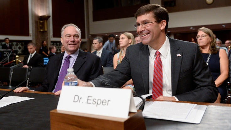 ABD Senatosu'ndan Mark Esper'e onay
