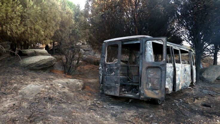 Marmara Adası'ndaki yangın: Baba-oğul gözaltında