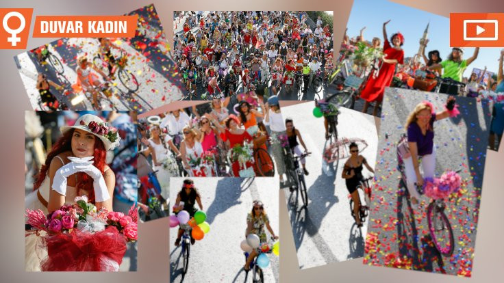 'Süslü Kadınlar Bisiklet Turu' düzenlendi