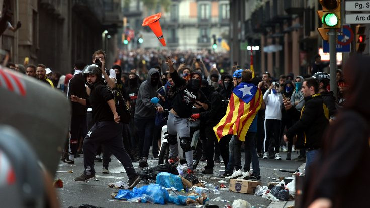 'Özgürlük yürüyüşçüleri' Barselona'da toplandı