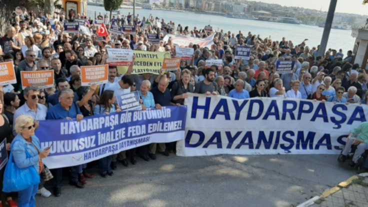 Haydarpaşa'da ihale protestosu