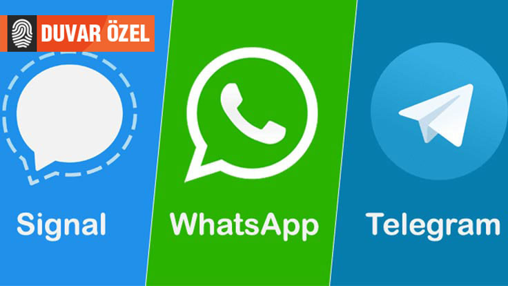 Whatsapp da Telegram da güvensiz