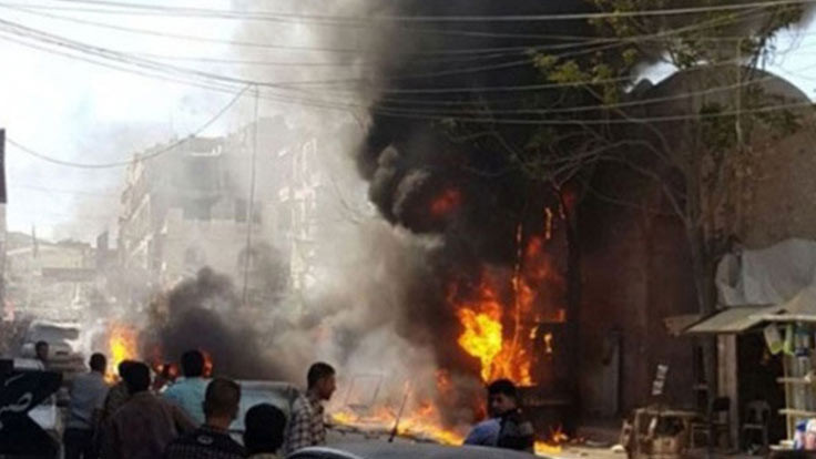 El Bab'da bombalı araç ile saldırı: 10 ölü