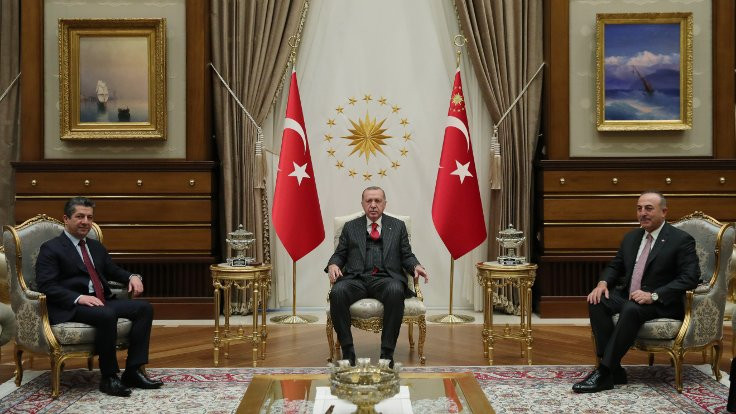 Cumhurbaşkanı Erdoğan, Mesrur Barzani'yle görüştü